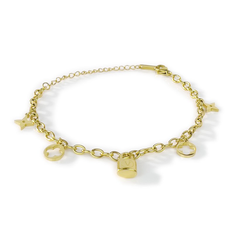 Four-pointed star lock bracelet
