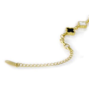 8-贝母幸运四叶草熊猫色手链-5