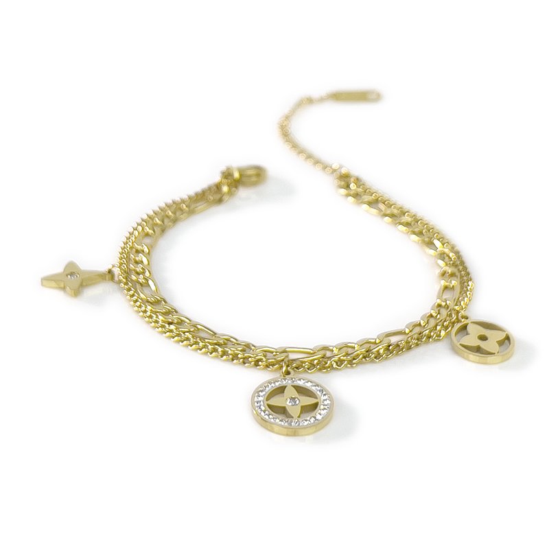 Four-pointed star bracelet