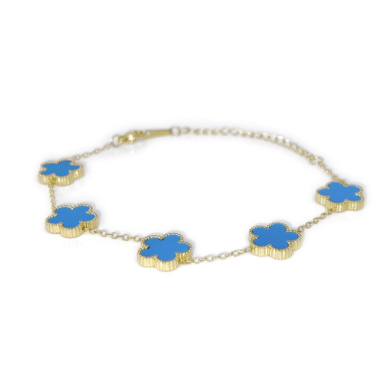 Lucky Four-Leaf Clover Bracelet