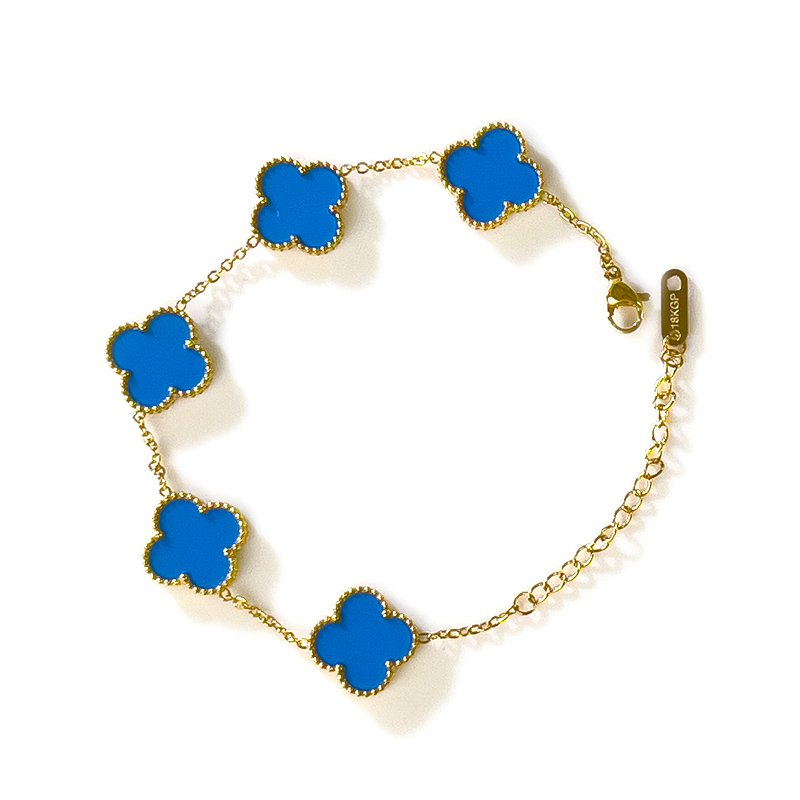 Lucky Four-Leaf Clover Bracelet (Large)