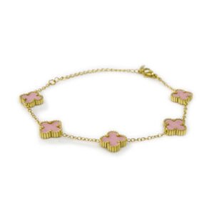 四叶草幸运手链（小）粉色-1