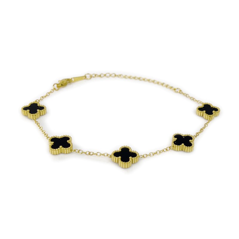 Lucky Four-Leaf Clover Bracelet (Small)