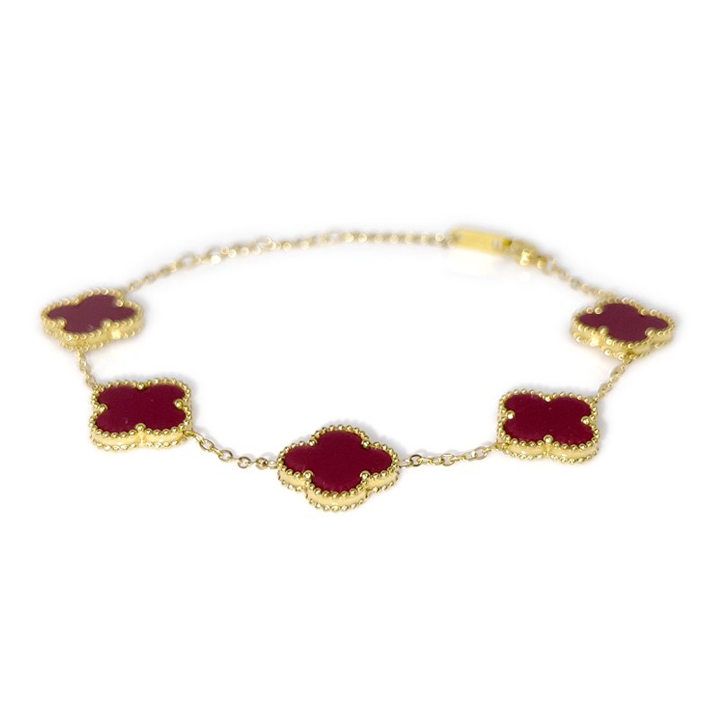 Second image of Lucky Four-Leaf Clover Bracelet (Large)