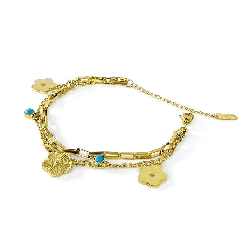 Second image of Flower bracelet and Mickey bracelet