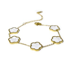 五叶草手链（光面）五朵花瓣-2