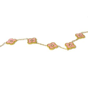 四叶草单面镶钻手链-4