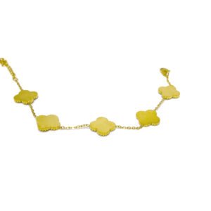 四叶草单面镶钻手链-5