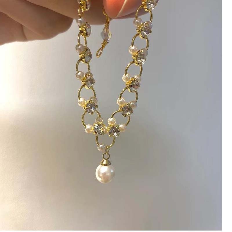 Luxury Pearl & Crystal Statement Bracelet