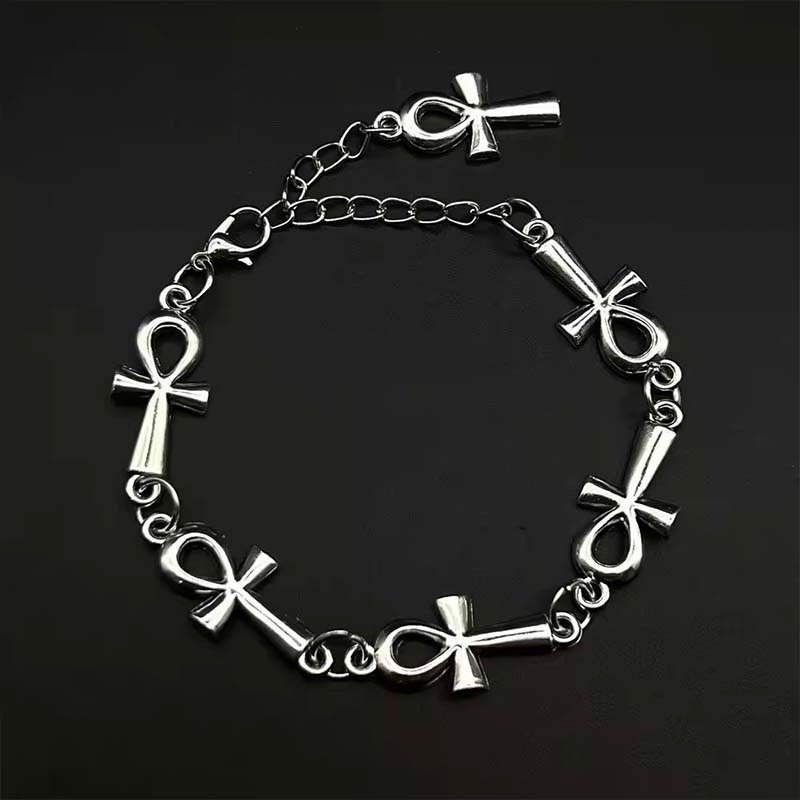 Ankh symbol chain bracelet 
