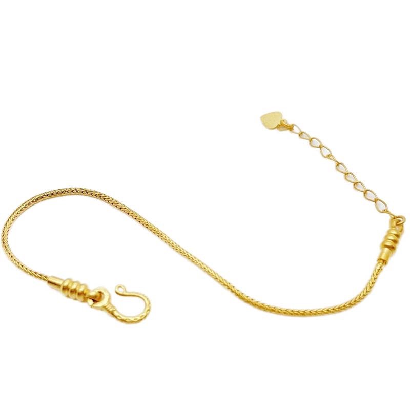 gold braided adjustable bracelet