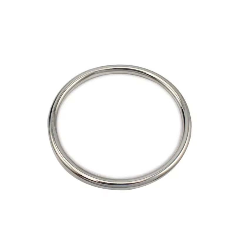 Second image of Polished Round Strip Metal Bangle