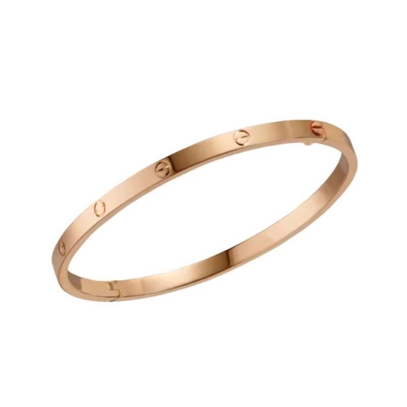 Rivet-Detailed Narrow Bangle