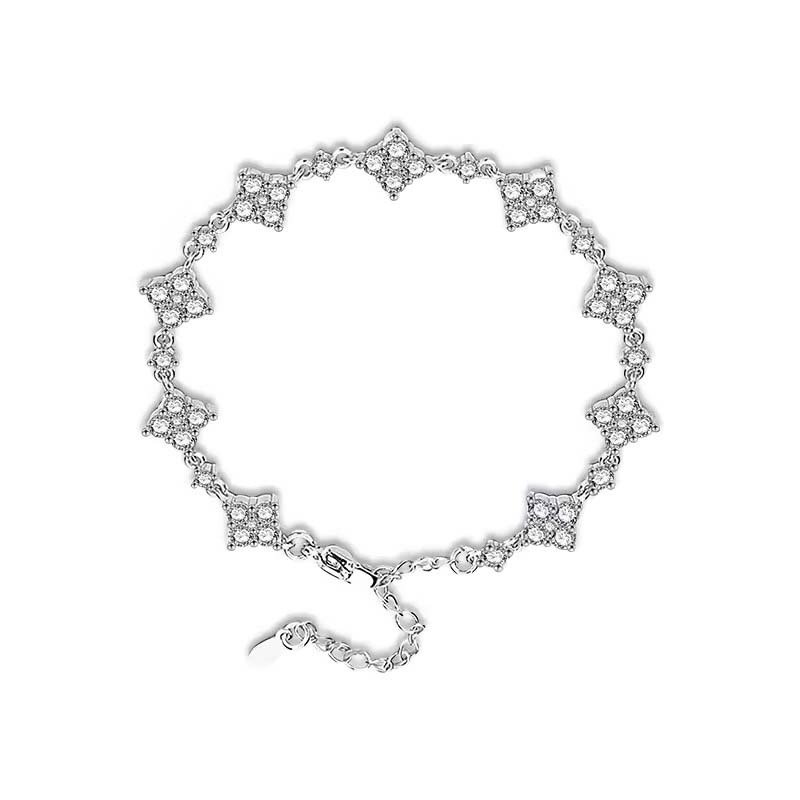 Full-Diamond Star Link Bracelet